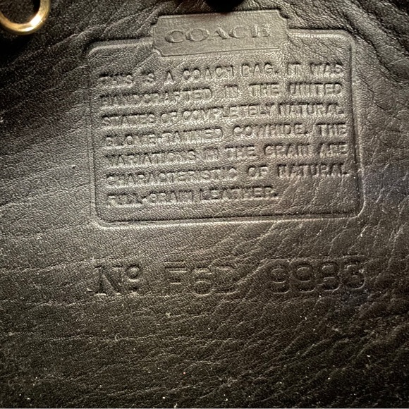 Rare Vintage Regina Coach Black Leather Mini Crossbody Handbag - Picture 9 of 9